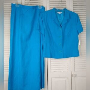 Blue Women's Skirt Set
